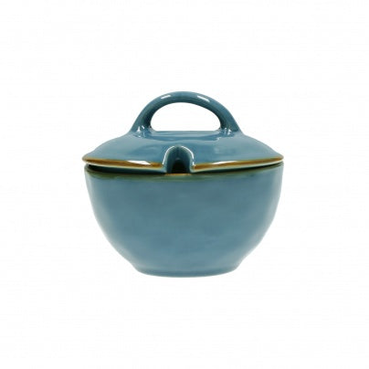 CONCERTO (Blue) BLU AVIO Sugar Bowl with lid Cap. 250 cc; Ø 11 cm