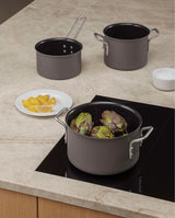 Grey Line 3 pcs. Cookware set 1.8 l 2.5 l  3.8 l ceramic Slip-Let® coating