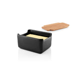 Butter dish w/oak lid Nordic kitchen