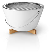 Table grill porcelain white