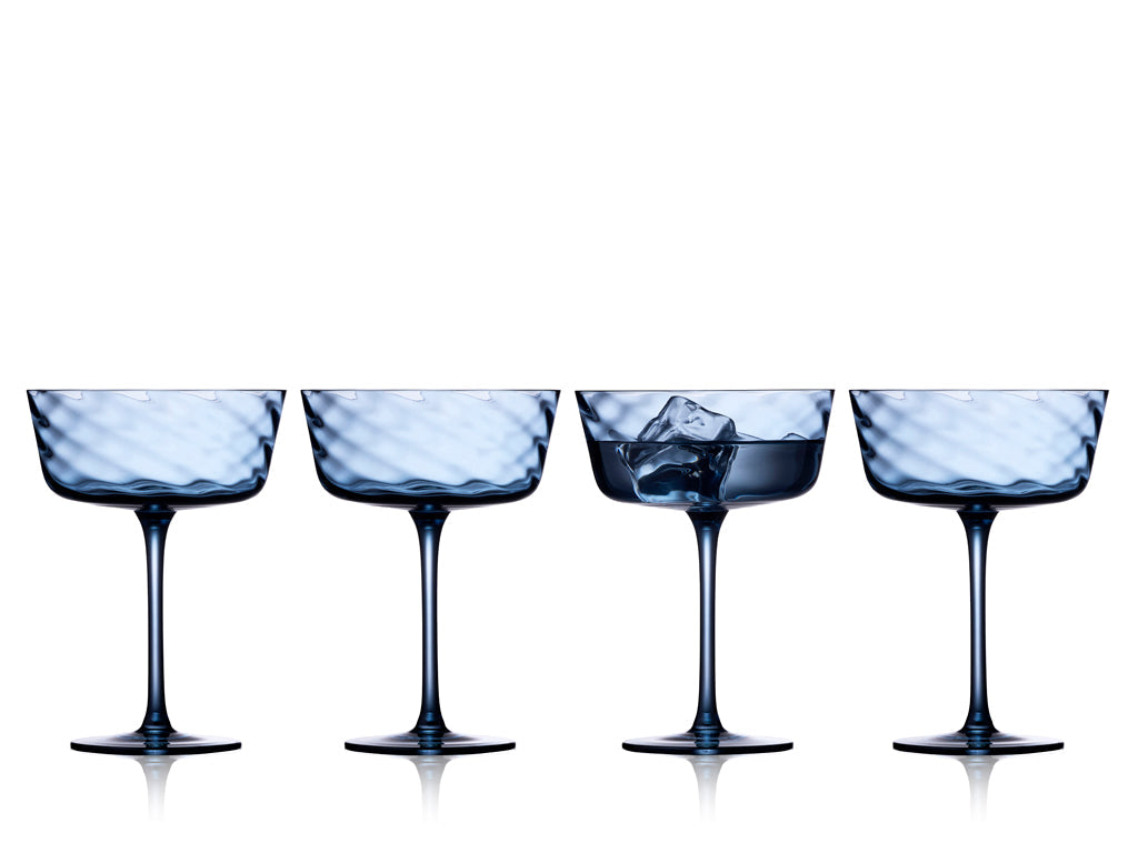 Champagne bowl Vienna 30 cl 4 pcs Blue