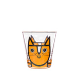 Jane Foster Glass Tumbler  Ginger Cat