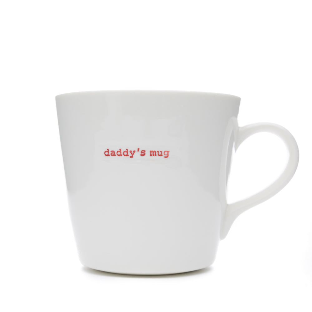 Bucket Mug Large - 500ml - Daddy'S Mug (Red)