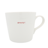 Keith Brymer Jones Large Bucket Mug 500ml - greedy! (red)