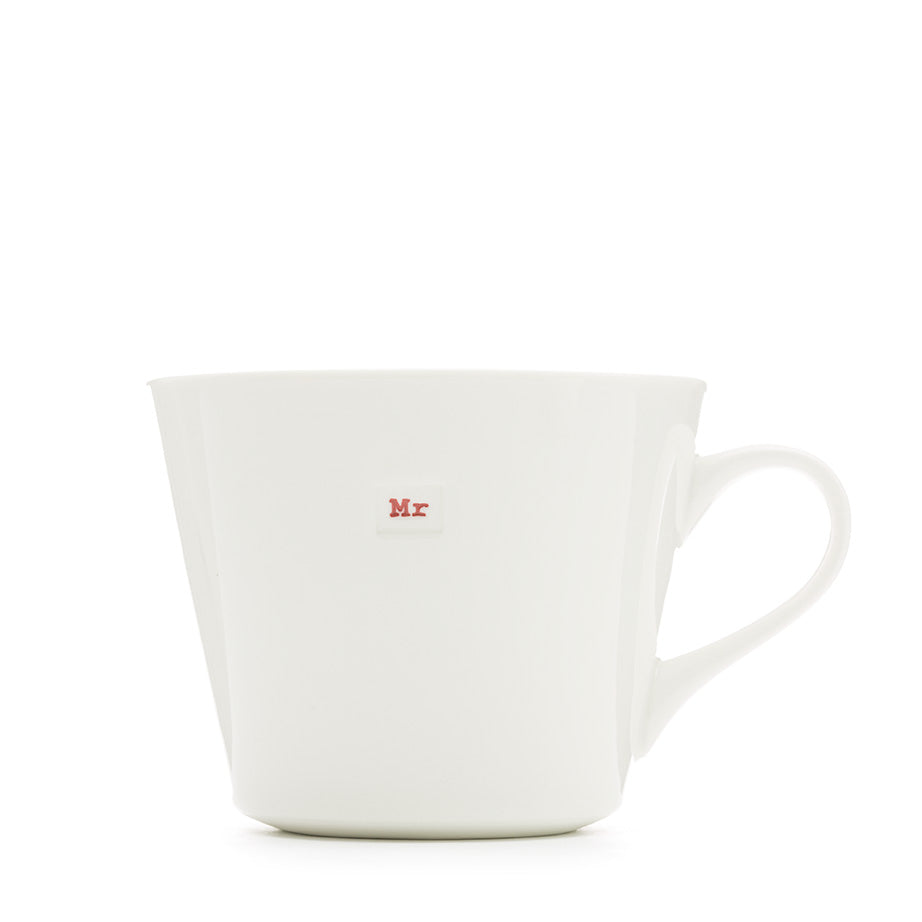 Keith Brymer Jones Bucket Mug Pair 350ml - Mr & Mrs