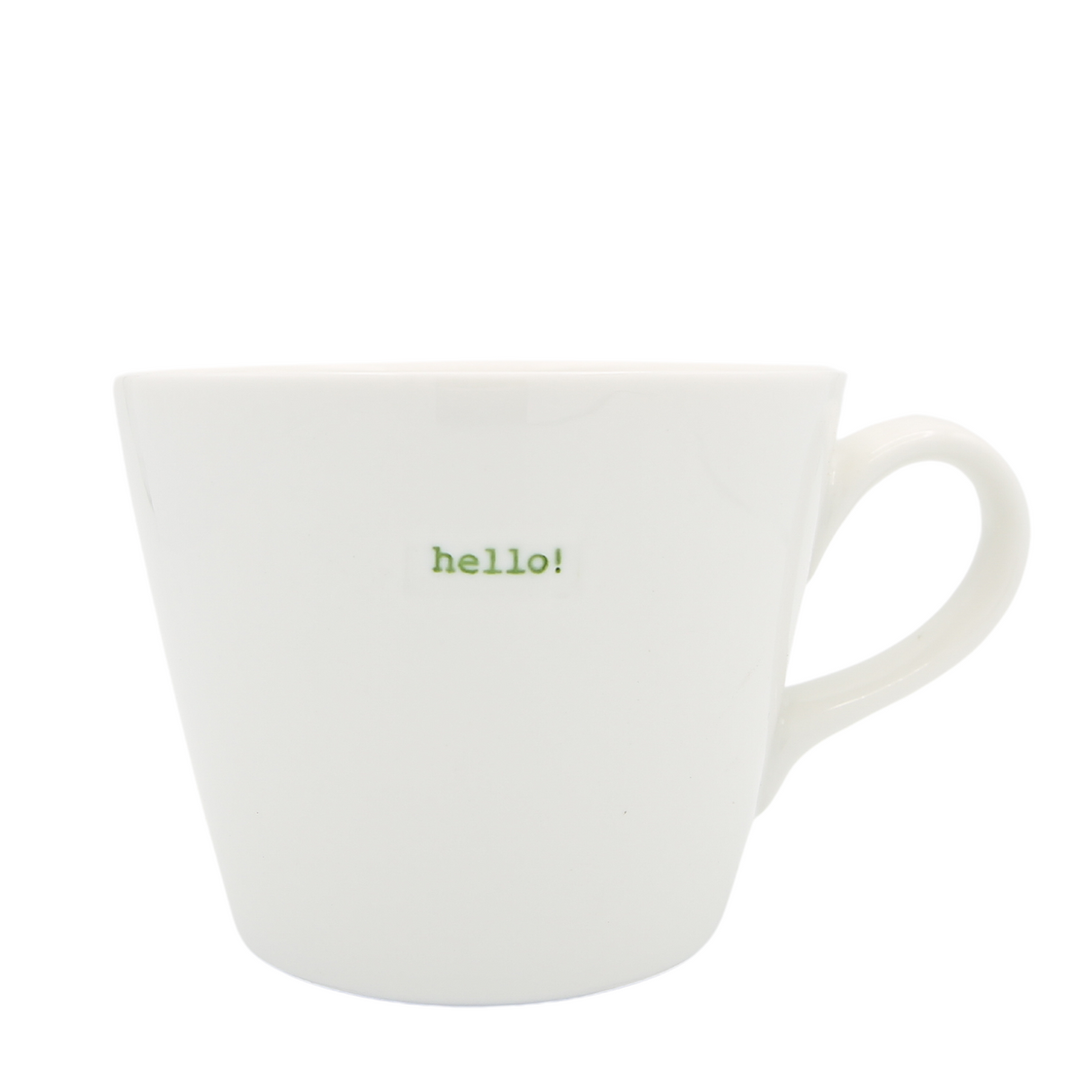 Keith Brymer Jones Bucket Mug 350ml - hello! (green)