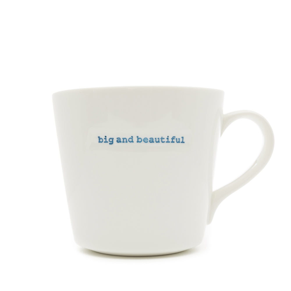 Bucket Mug Large - 500ml - Big And Beautiful (Blue)