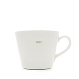 Keith Brymer Jones - Word Range - Standard Ceramic White Mug - gin! - 350ml - Gift Boxed