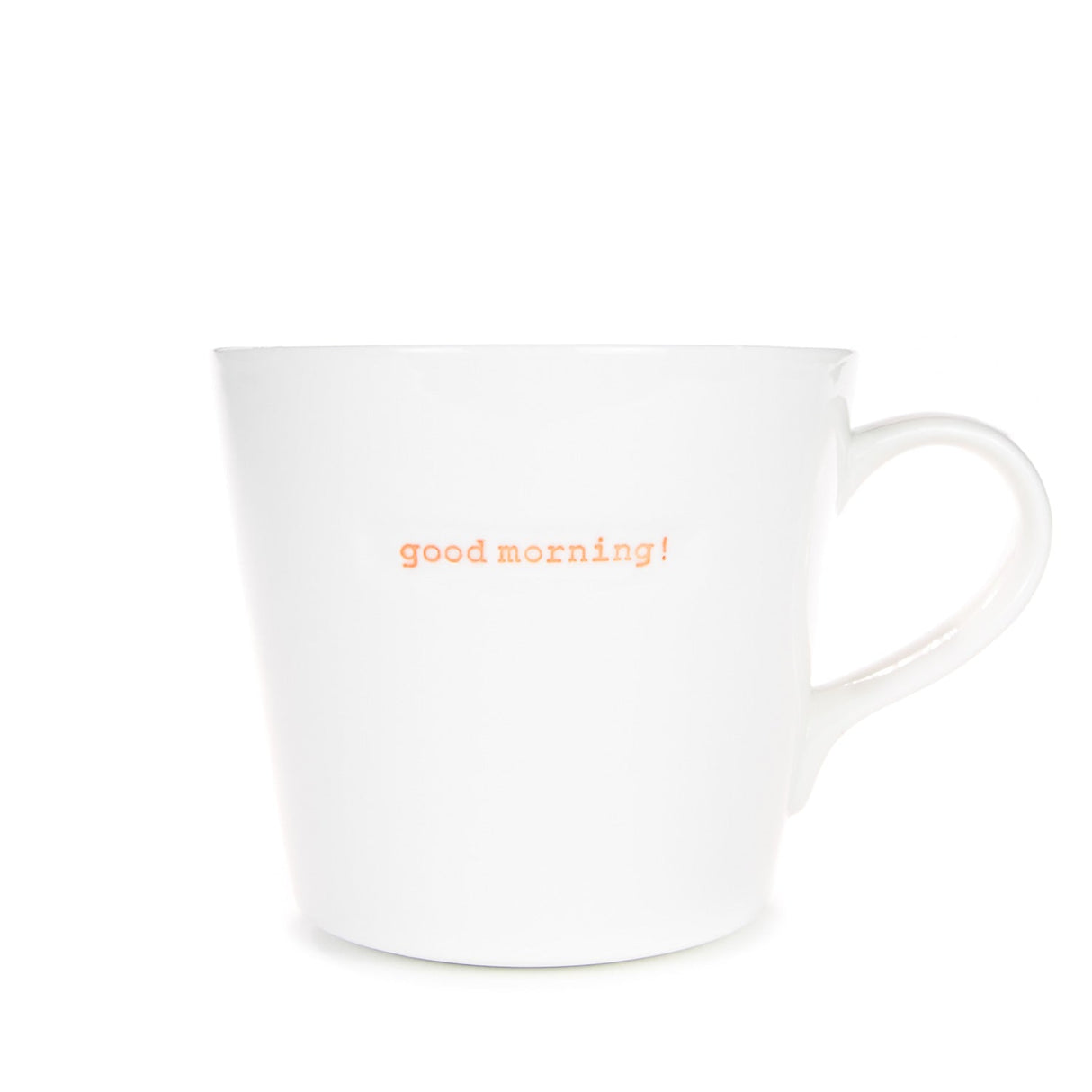 Bucket Mug Large - 500ml - Good Morning! (Orange)