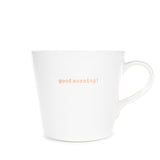 Bucket Mug Large - 500ml - Good Morning! (Orange)