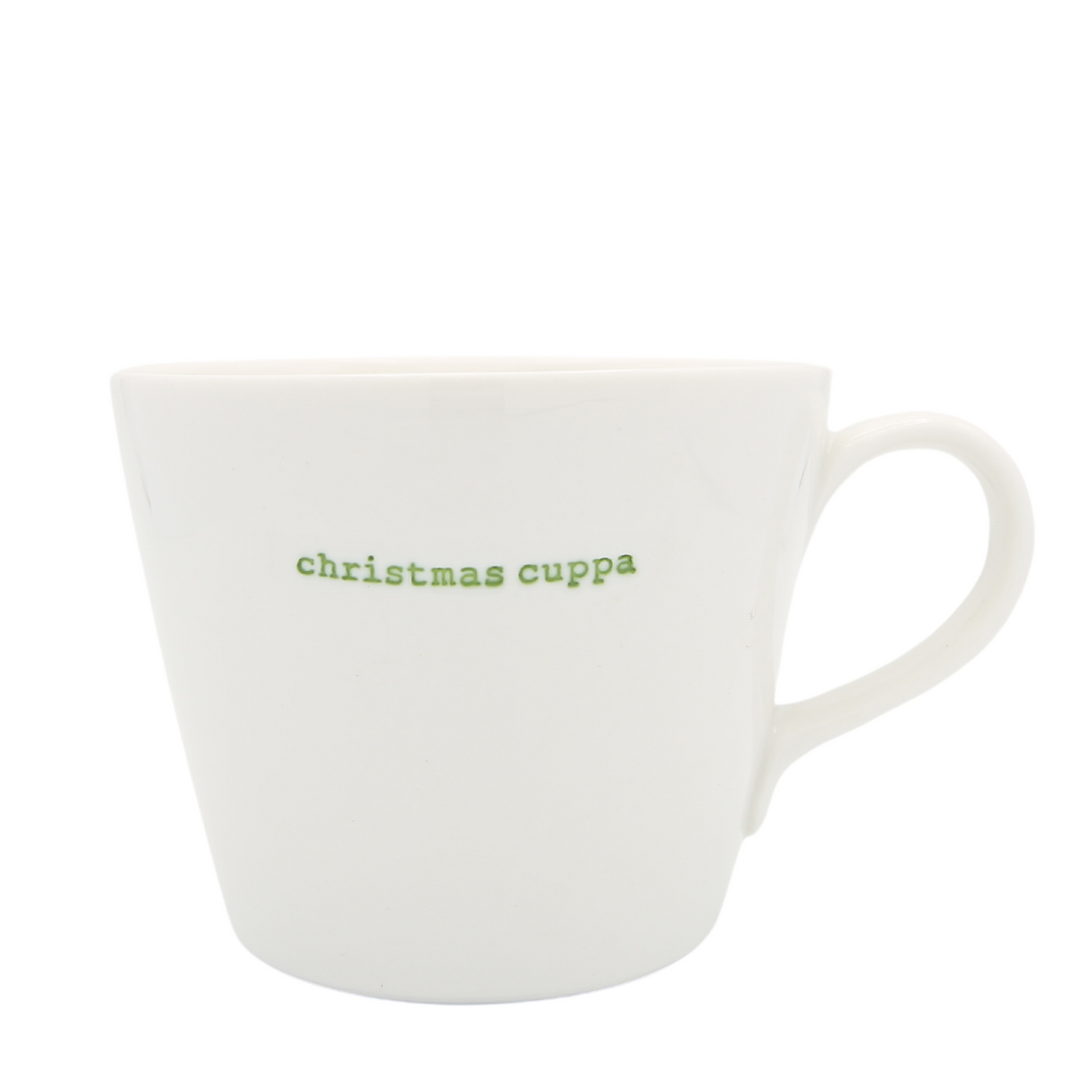 Keith Brymer Jones Bucket Mug 350ml - christmas cuppa (green)