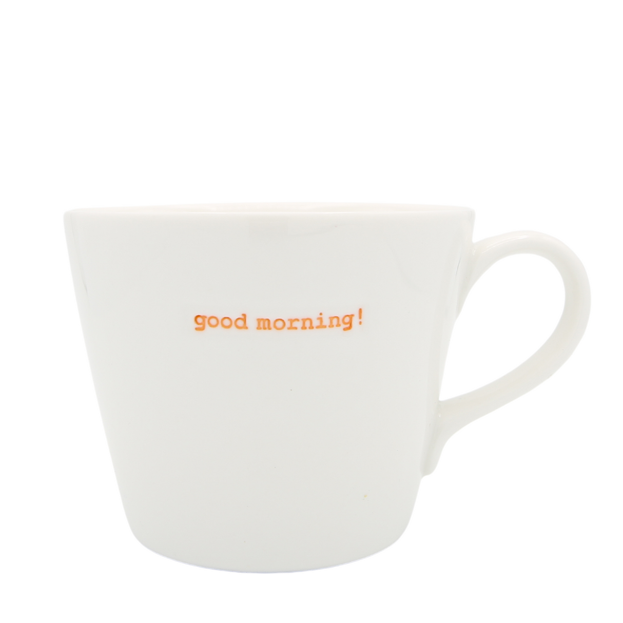 Keith Brymer Jones Bucket Mug Pair 350ml - good morning! (orange) good night! (lilac)