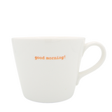Keith Brymer Jones Bucket Mug Pair 350ml - good morning! (orange) good night! (lilac)