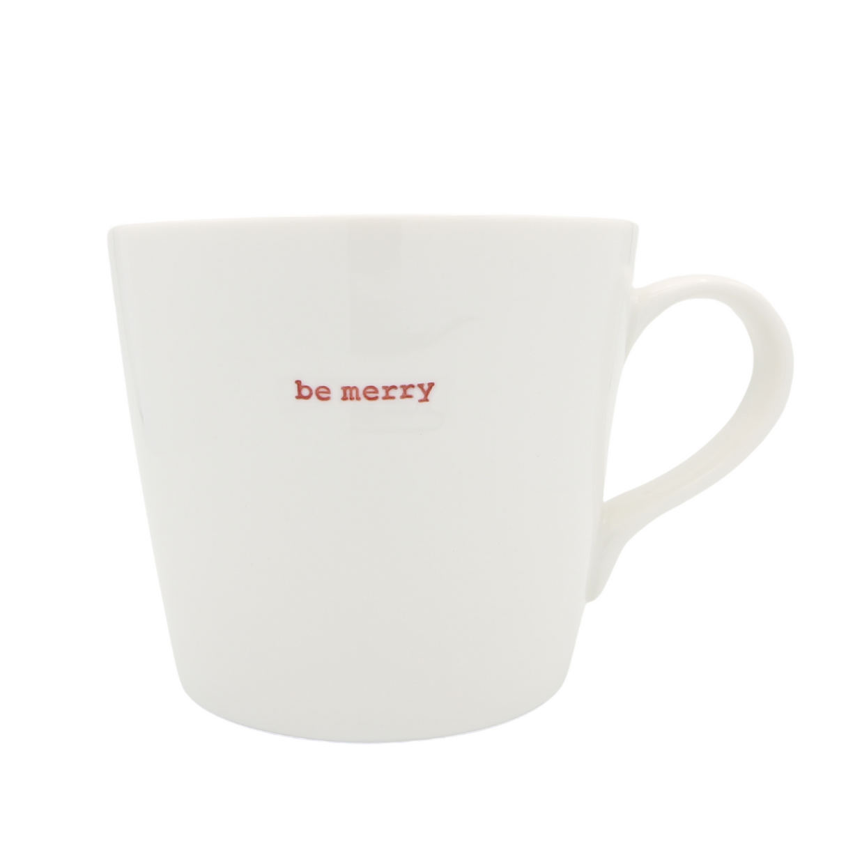 Keith Brymer Jones Large Bucket Mug 500ml - be merry (red)