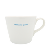Keith Brymer Jones Bucket Mug 350ml - caffeine queen (blue)