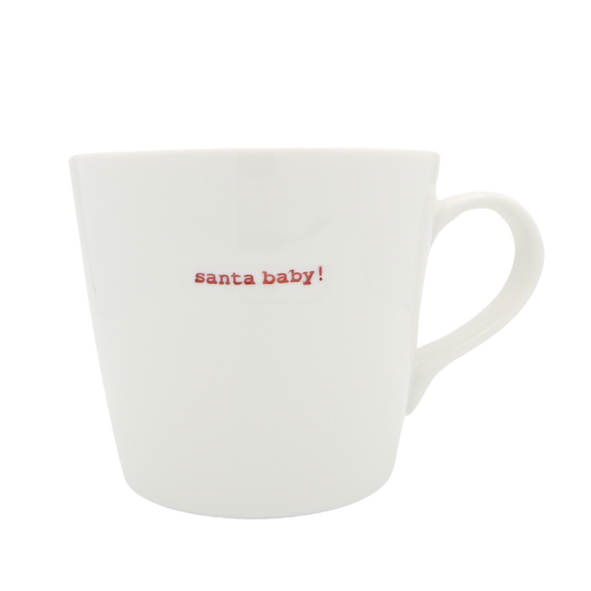 Keith Brymer Jones Large Bucket Mug 500ml - santa baby! (red)