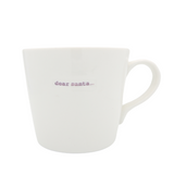 Bucket Mug Large - 500ml - Dear Santa (Lilac)