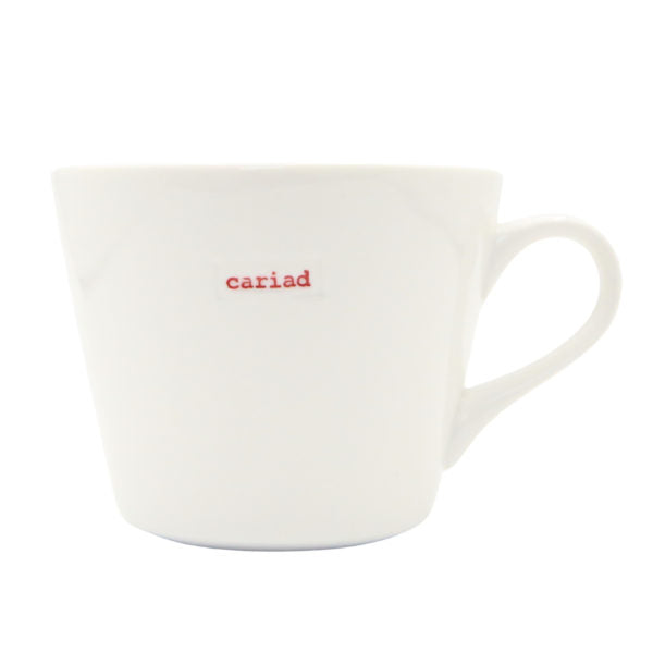 Keith Brymer Jones  Bucket Mug 350ml - cariad (Welsh Range)