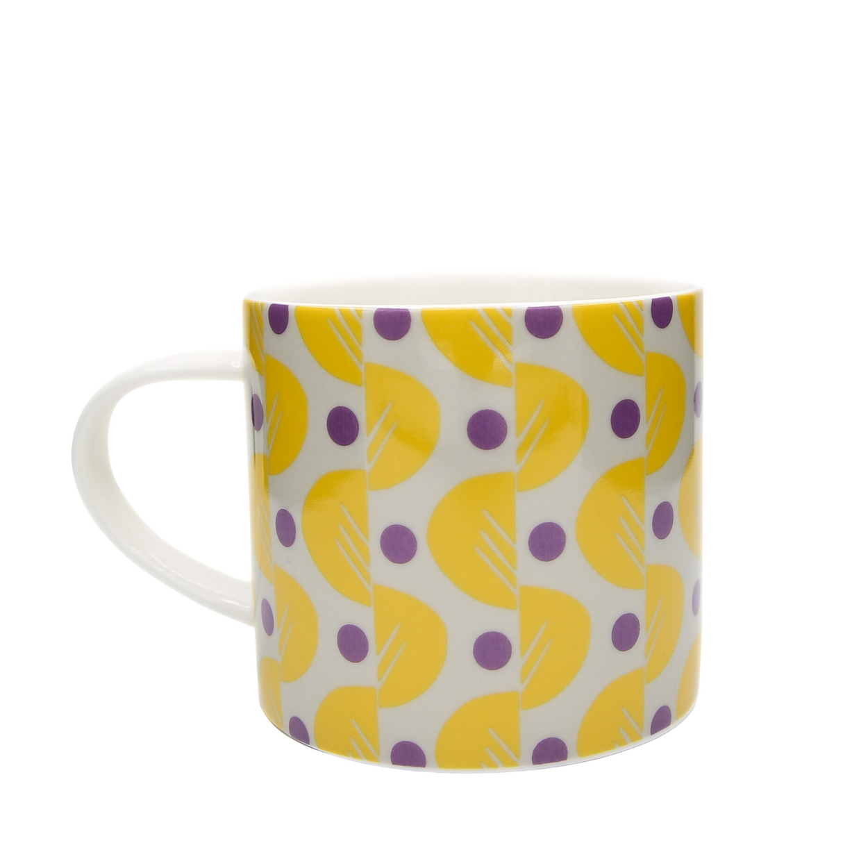 Kiran Ravilious - Keith Brymer Jones Collaboration Range - Medium Ceramic White Mug - Water Lily 4 - 325ml - Gift Boxed