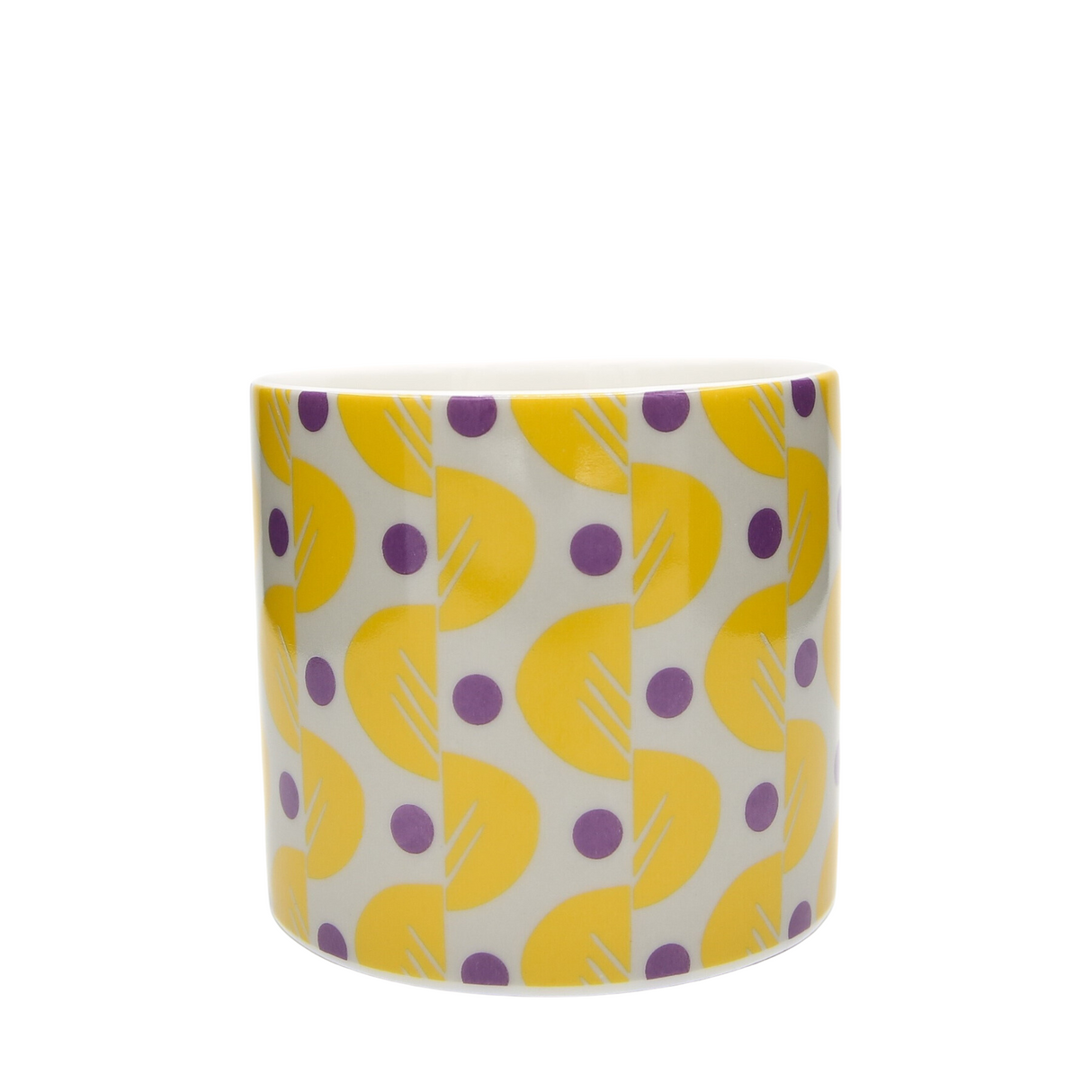Kiran Ravilious - Keith Brymer Jones Collaboration Range - Medium Ceramic White Mug - Water Lily 4 - 325ml - Gift Boxed