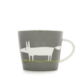 Scion Living Mug Mr Fox - Charcoal & Lime