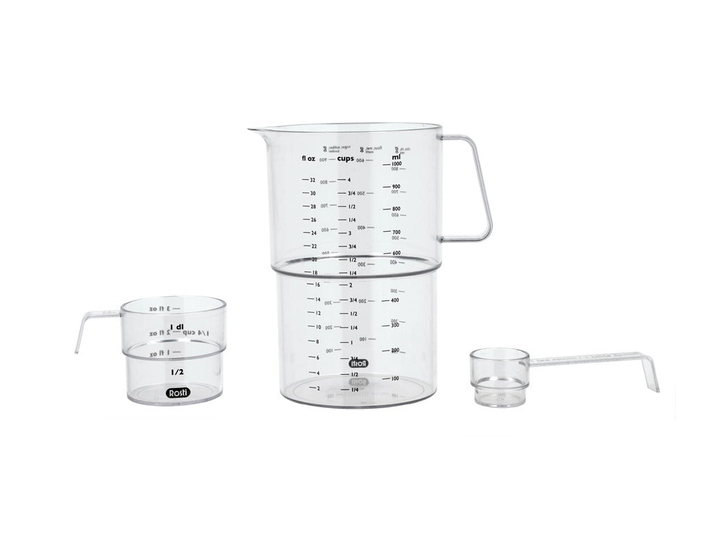 Measuring set Mensura 3 pcs Clear SAN
