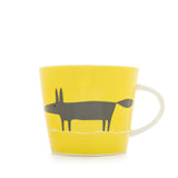 Scion Living Mug Mr Fox - Yellow & Charcoal