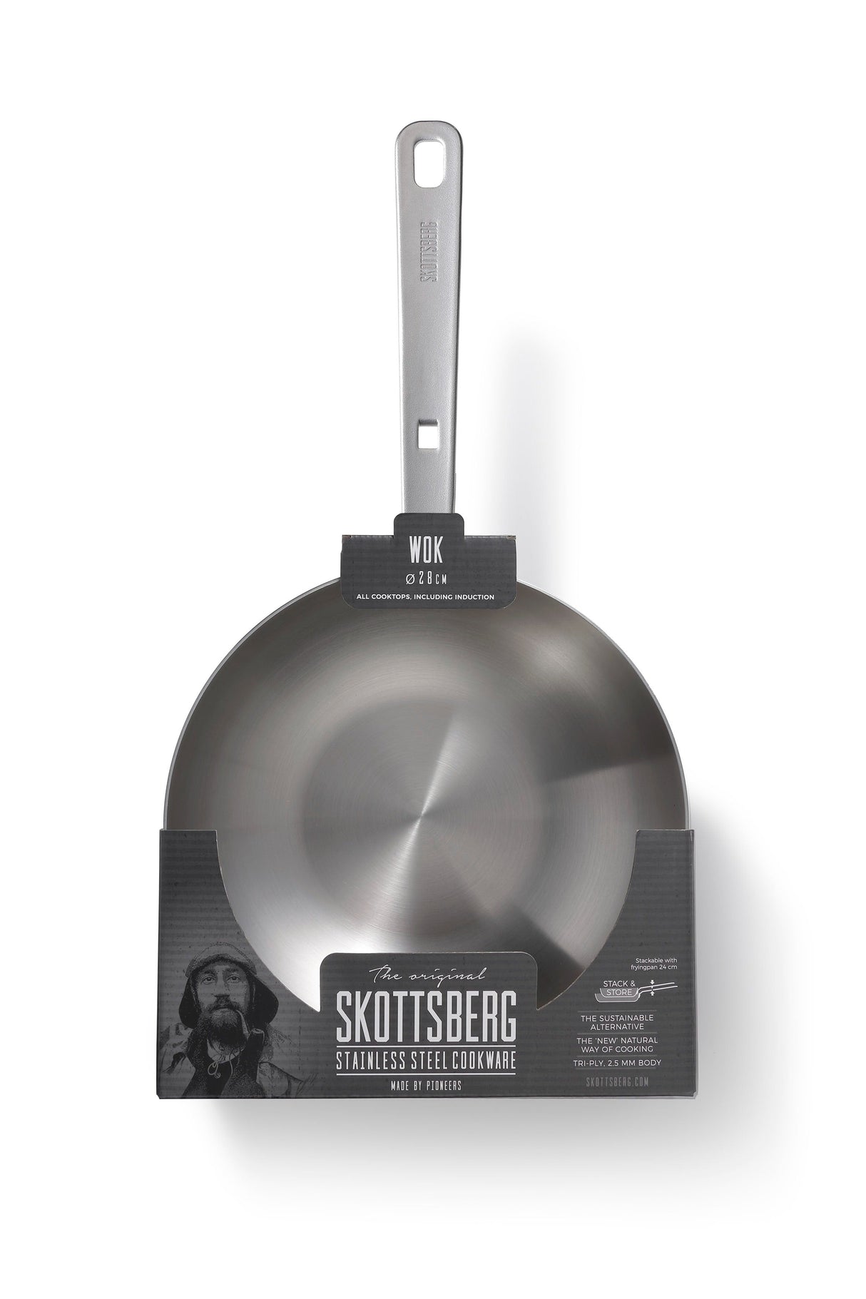 Stainless Steel Wok 28 cm