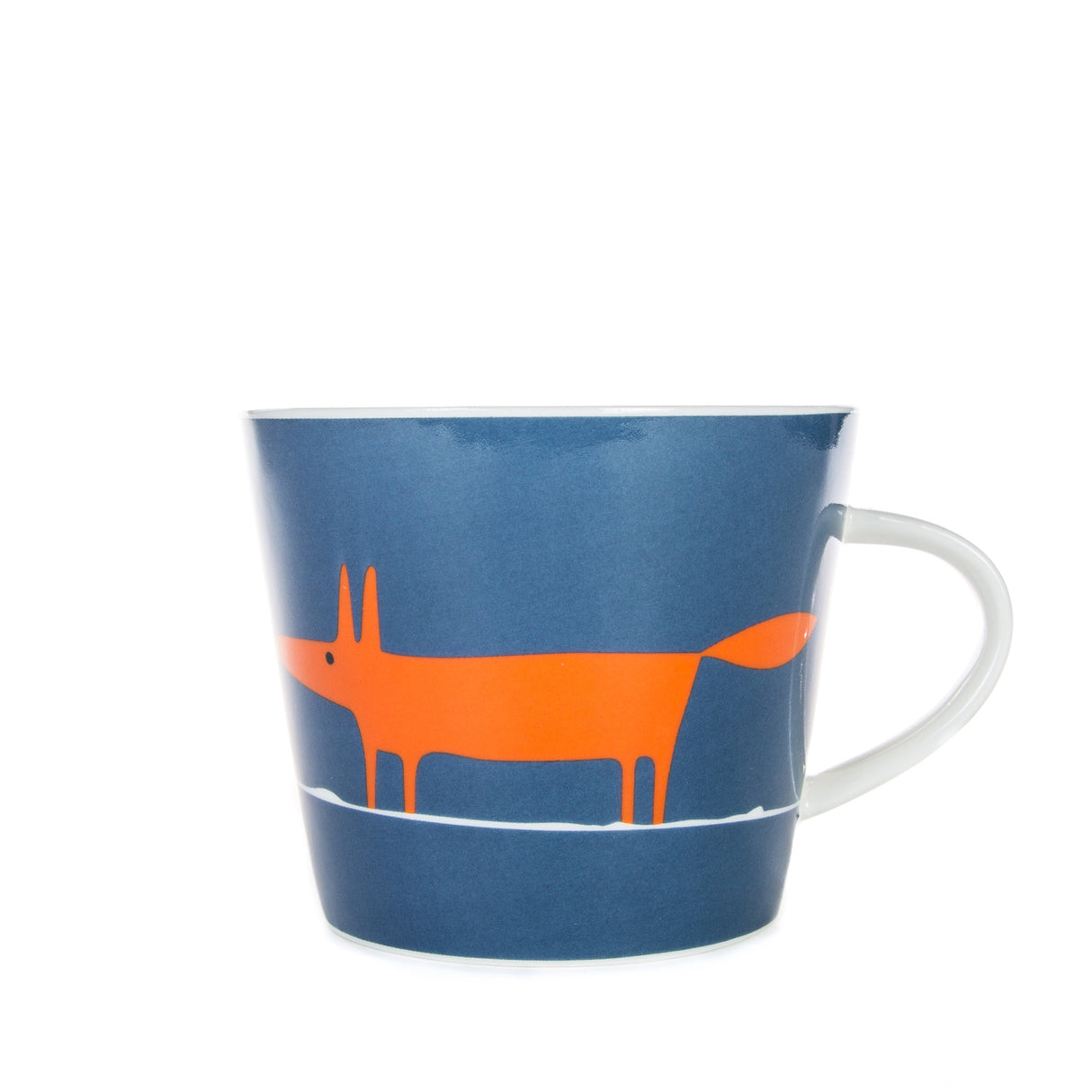 Scion Living Mug Mr Fox - Denim & Orange