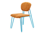 Chair Styles 55x43x82cm Blue/Brown Metal