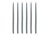 Taper candle Altri 30 cm 6 pcs Dark Grey Paraffin