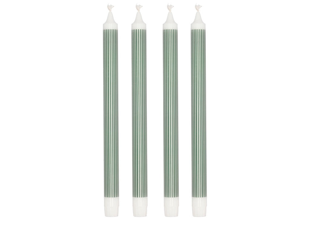 Crowntop candle Styles 29 cm 4 pcs Green Stearin