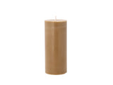 Pillar candle Trae D6 x 14 cm Amber 100% Stearin