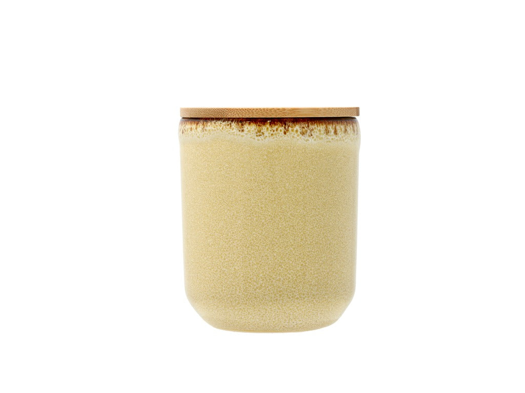 Fragrance candle Iris Cucumber Blossom 8 x 9.5 cm Yellow