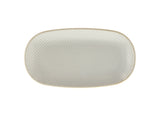 Plate Elstra 25.5 x 14 x 2.5 cm Stoneware Light blue ass.