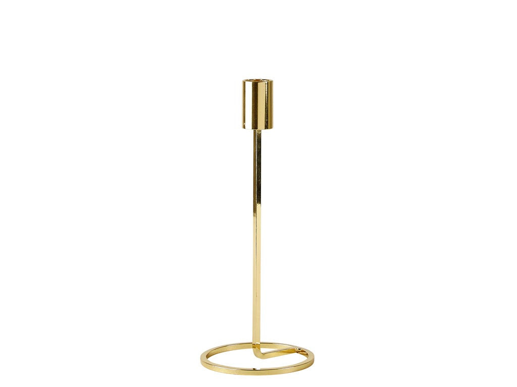 Candlestick Amat D9.5x23.5cm Gold Iron