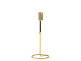 Candlestick Amat D9.5x23.5cm Gold Iron