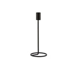 Candlestick Amat D9.5x23.5cm Black Iron