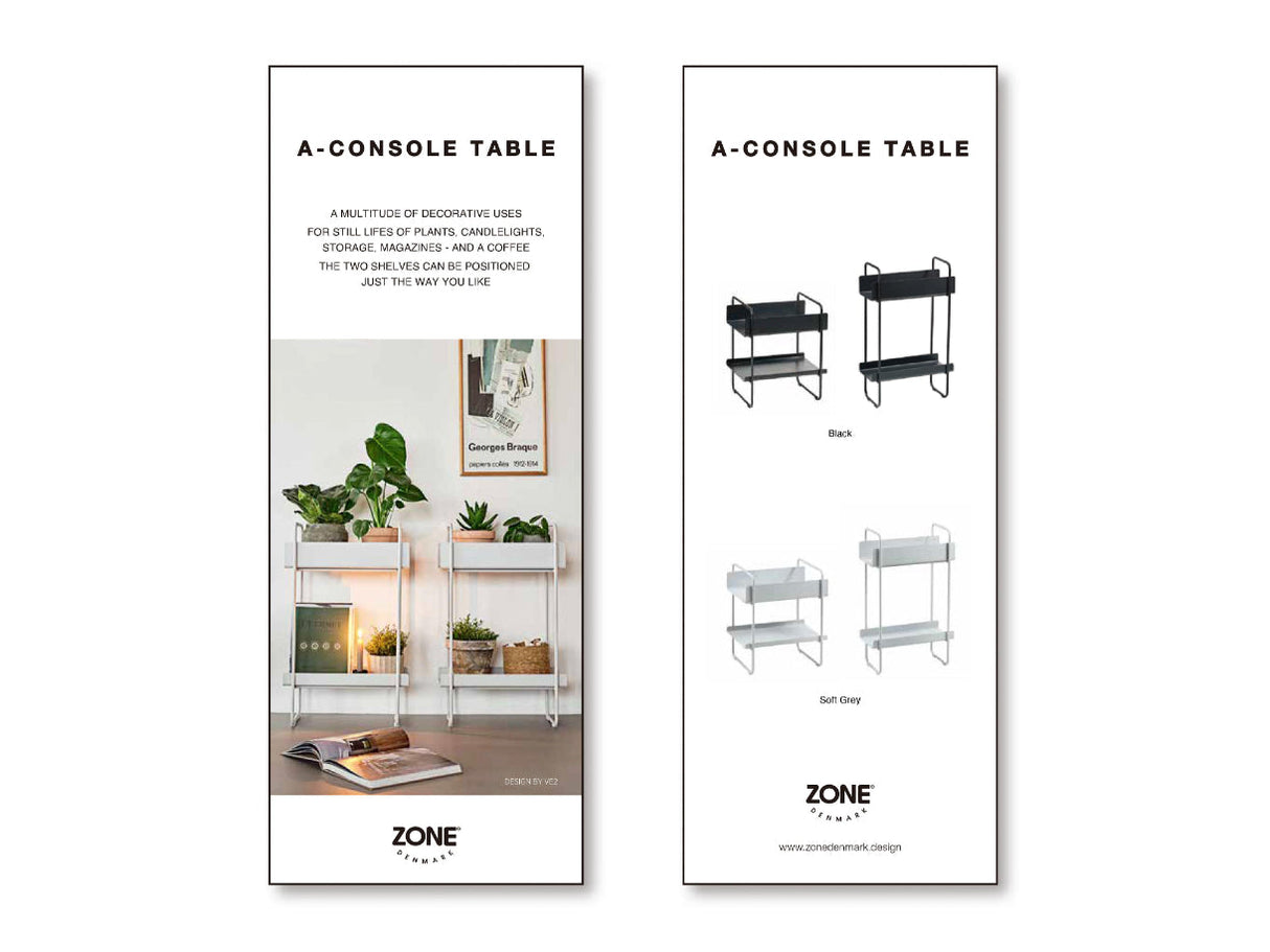 Product Sign Retail EN A-Console Table