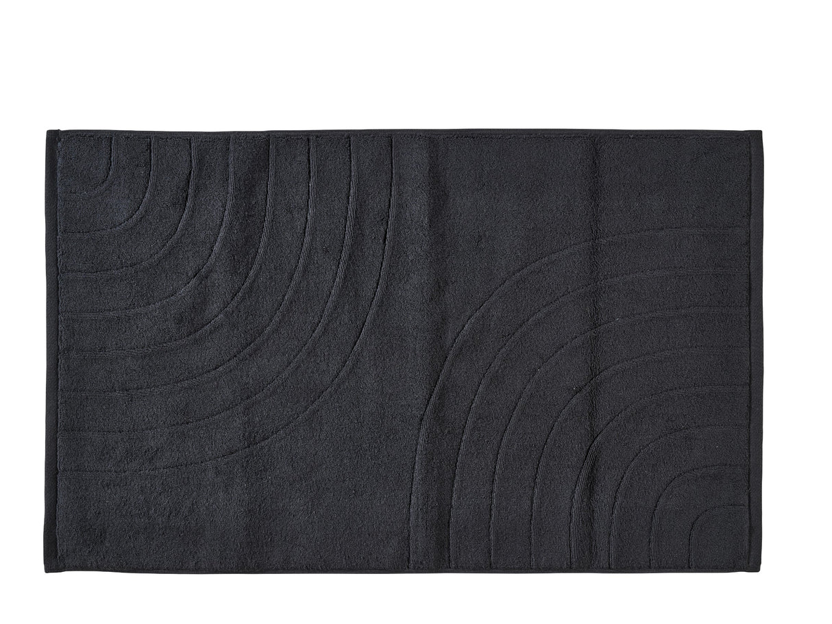 Bath mat Time 80x50 Black