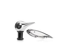 Corkscrew and wine stopper Rocks High Gloss