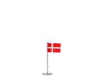 Flagpole - w. danish flag - 18