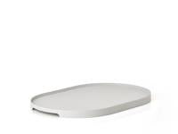 Tray Warm Grey Singles 23 cm Oval