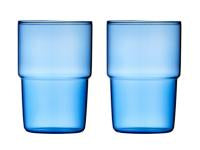 Drinking glass Torino 40 cl 2 pcs Blue