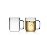 Glass mug Torino 40 cl 2 pcs Blue