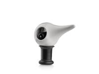 Wine stopper Rocks Bird 6.4x3.2x6.2 Warm Grey