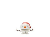 Hoptimist Santa Snowman S White