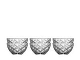 Bowl Diamond 12 cm 6 pcs Clear