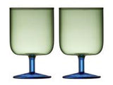 Wine glass Torino 30 cl 2 pcs Green/Blue