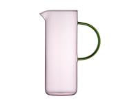 Glass jug Torino 1.1 liter Pink/Green